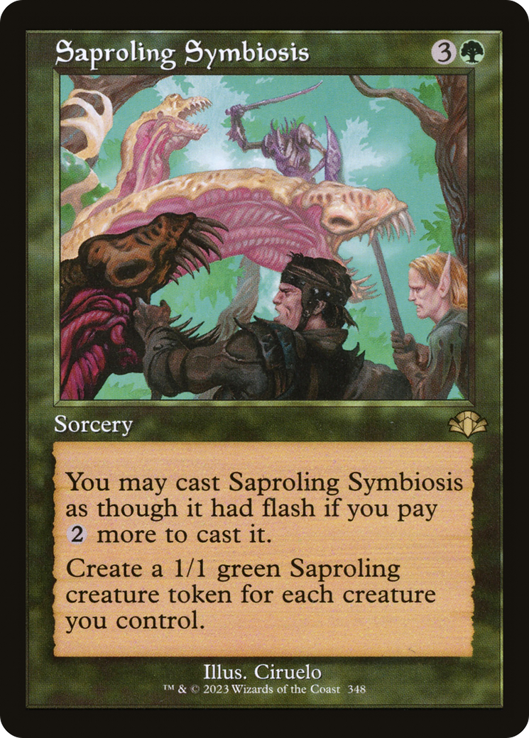 Saproling Symbiosis (Retro) [Dominaria Remastered] | Tables and Towers