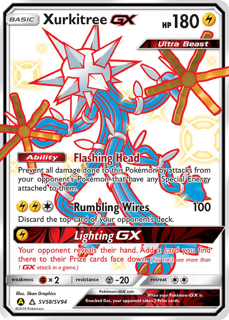 Xurkitree GX (SV58/SV94) [Sun & Moon: Hidden Fates - Shiny Vault] | Tables and Towers