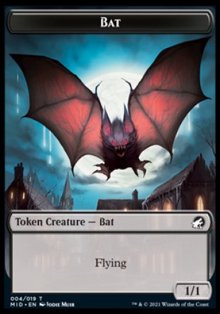 Bat Token [Innistrad: Midnight Hunt Tokens] | Tables and Towers