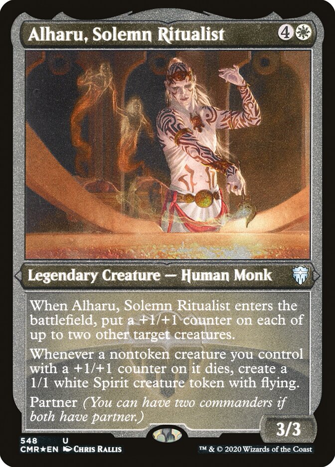 Alharu, Solemn Ritualist (Etched) [Commander Legends] | Tables and Towers