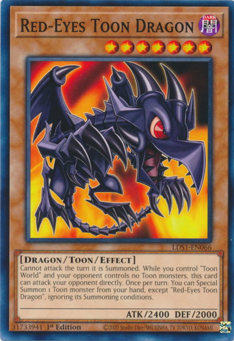 Red-Eyes Toon Dragon [LDS1-EN066] Common | Tables and Towers