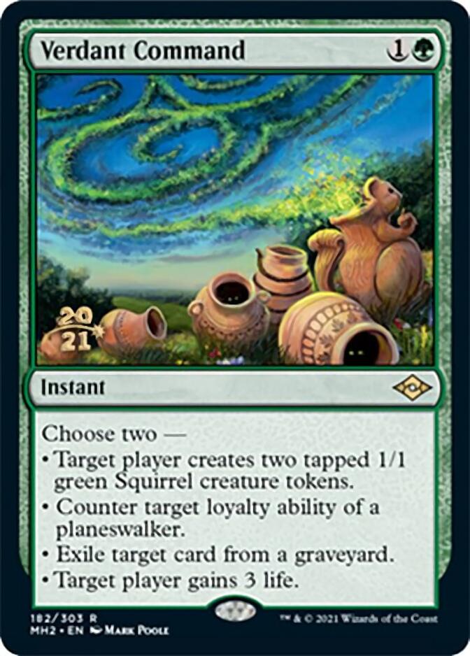 Verdant Command [Modern Horizons 2 Prerelease Promos] | Tables and Towers