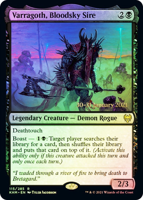 Varragoth, Bloodsky Sire [Kaldheim Prerelease Promos] | Tables and Towers