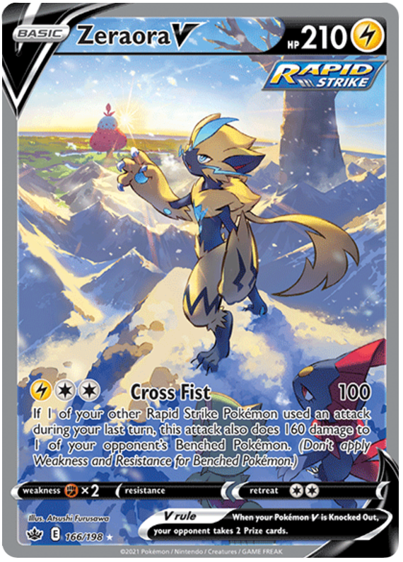 Zeraora V (166/198) [Sword & Shield: Chilling Reign] | Tables and Towers