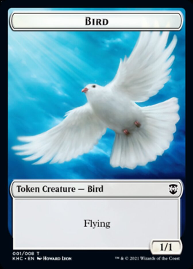 Bird Token [Kaldheim Commander Tokens] | Tables and Towers