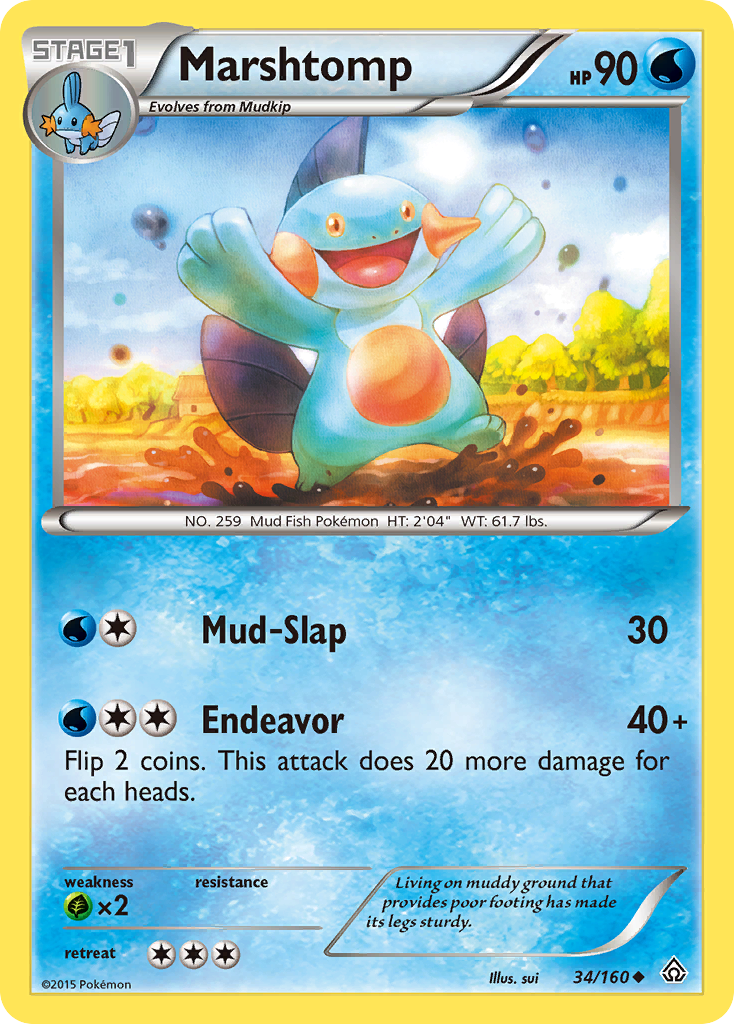 Marshtomp (34/160) [XY: Primal Clash] | Tables and Towers