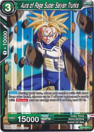 Aura of Rage Super Saiyan Trunks (BT2-079) [Union Force] | Tables and Towers