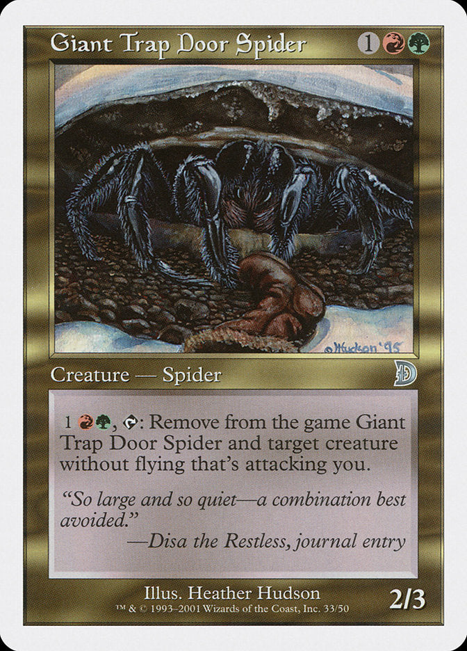 Giant Trap Door Spider [Deckmasters] | Tables and Towers