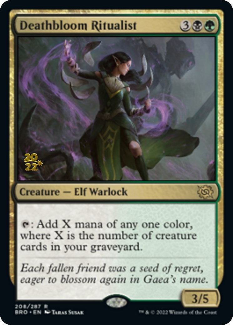 Deathbloom Ritualist [The Brothers' War Prerelease Promos] | Tables and Towers