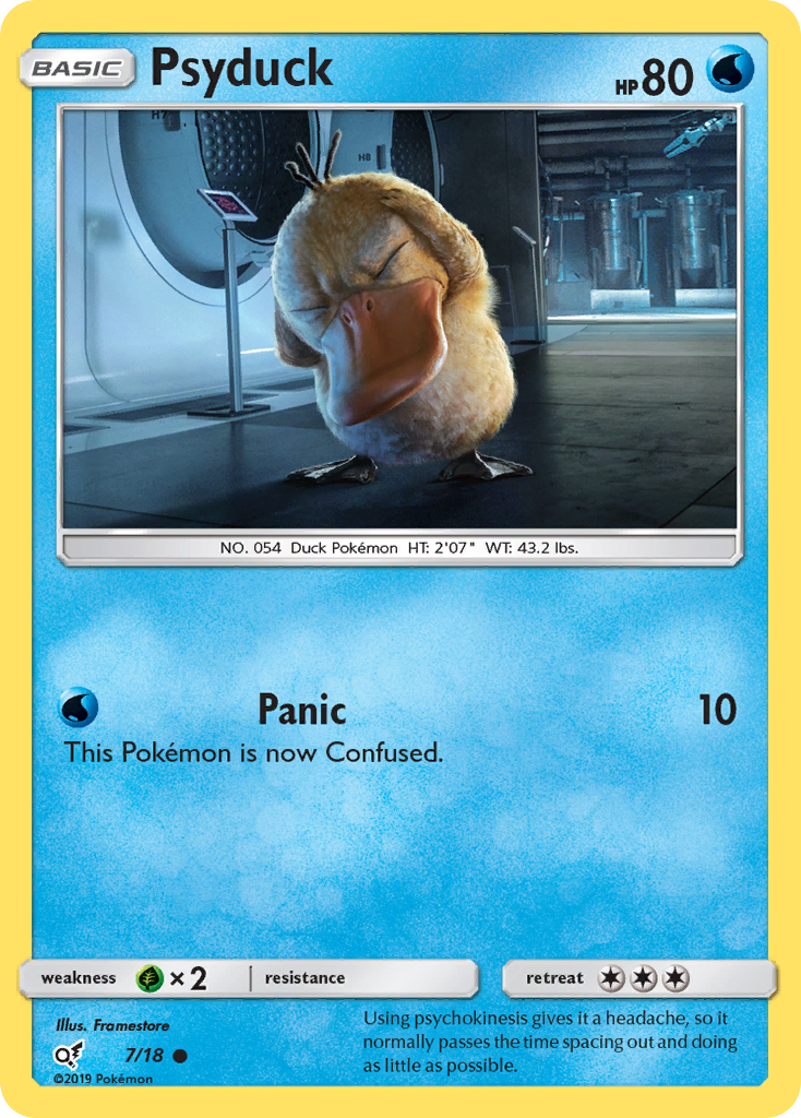 Psyduck (7/18) [Sun & Moon: Detective Pikachu] | Tables and Towers