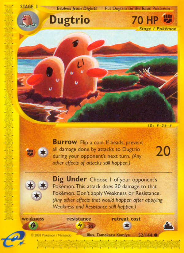 Dugtrio (52/144) [Skyridge] | Tables and Towers