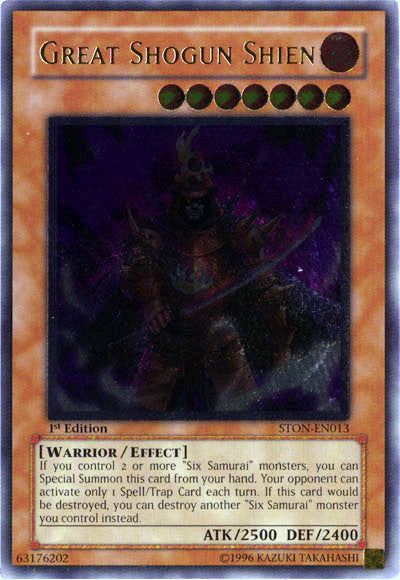 Great Shogun Shien [STON-EN013] Ultimate Rare | Tables and Towers