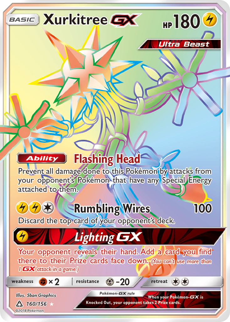 Xurkitree GX (160/156) [Sun & Moon: Ultra Prism] | Tables and Towers