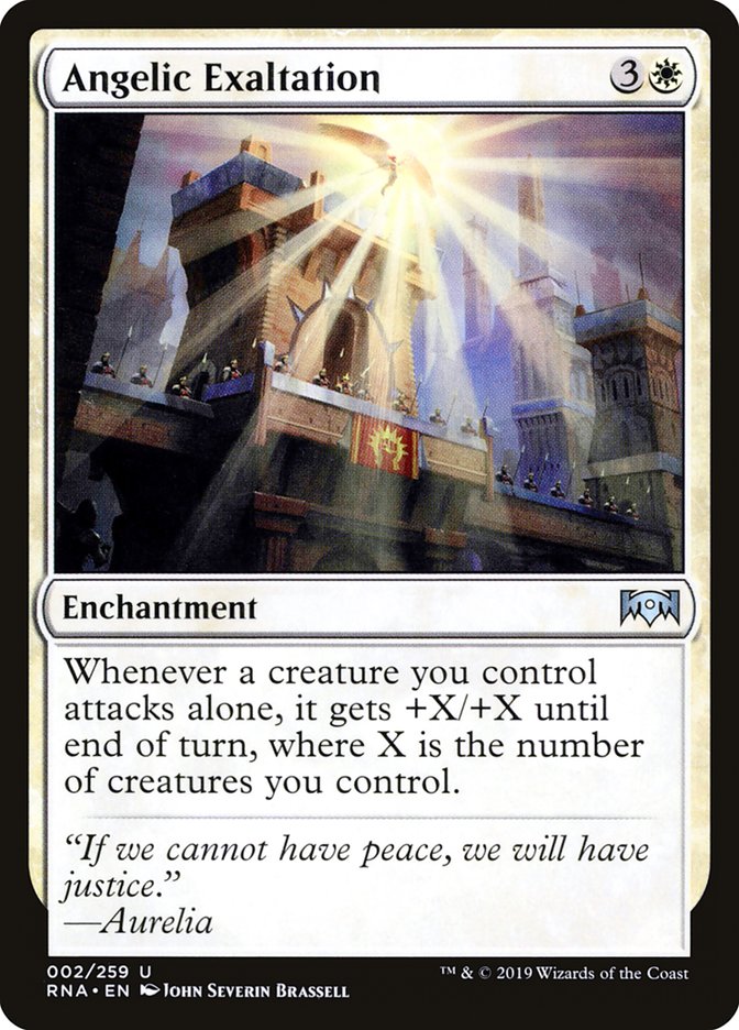 Angelic Exaltation [Ravnica Allegiance] | Tables and Towers