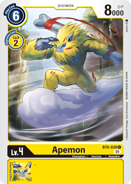 Apemon [BT6-038] [Double Diamond] | Tables and Towers