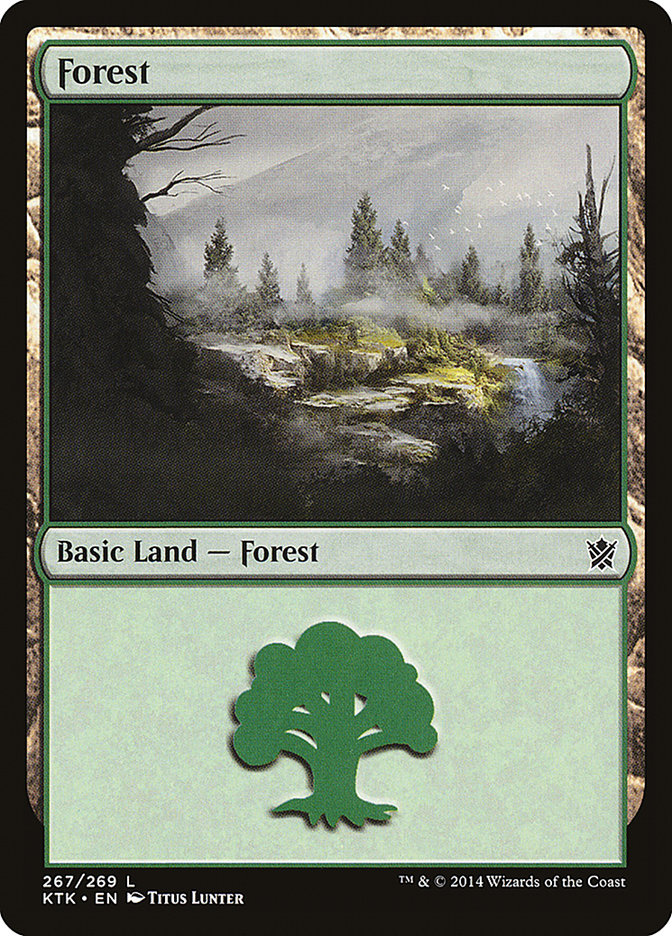 Forest (267) [Khans of Tarkir] | Tables and Towers