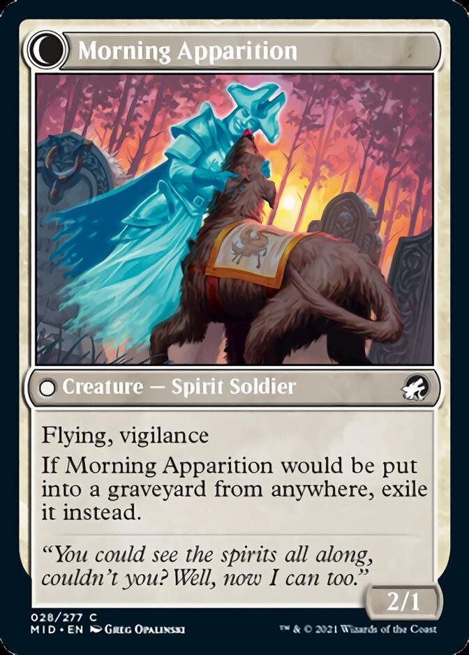 Mourning Patrol // Morning Apparition [Innistrad: Midnight Hunt] | Tables and Towers