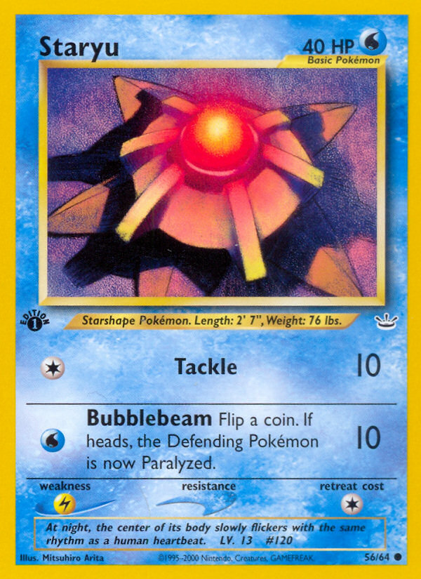 Staryu (56/64) [Neo Revelation 1st Edition] | Tables and Towers