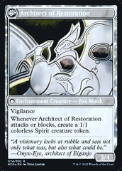 The Restoration of Eiganjo // Architect of Restoration [Kamigawa: Neon Dynasty Prerelease Promos] | Tables and Towers