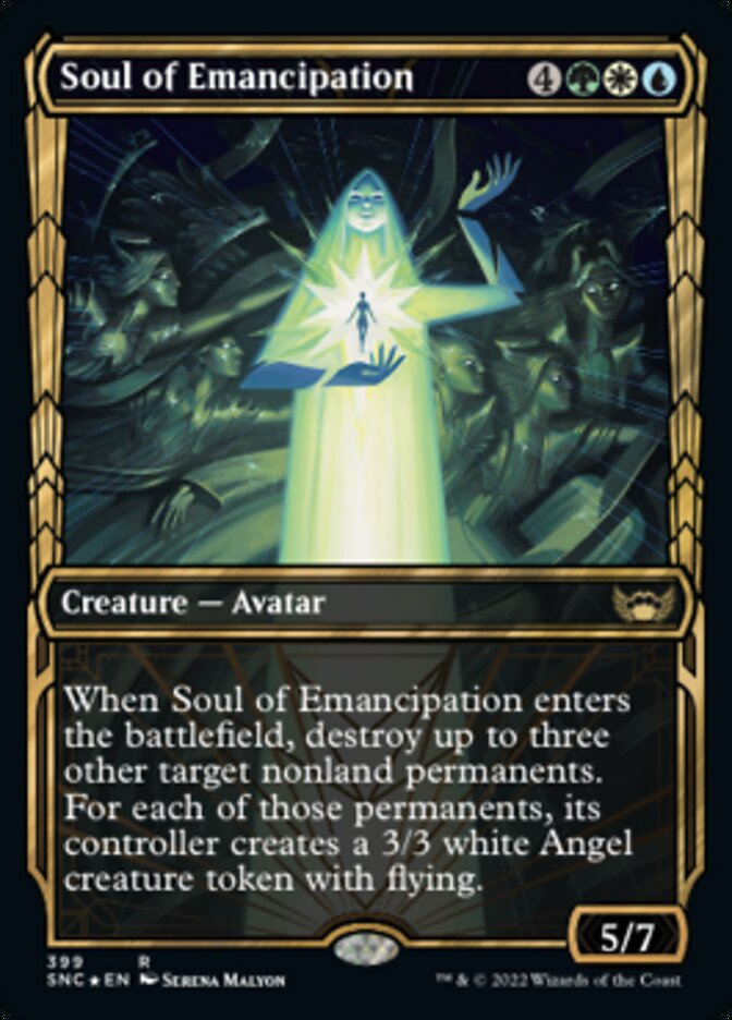 Soul of Emancipation (Showcase Golden Age Gilded Foil) [Streets of New Capenna] | Tables and Towers