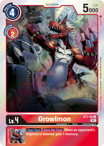 Growlmon [ST7-05] [Starter Deck: Gallantmon] | Tables and Towers