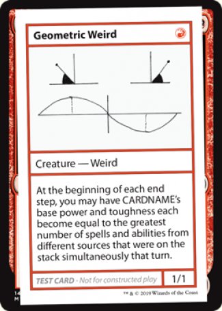 Geometric Weird (2021 Edition) [Mystery Booster Playtest Cards] | Tables and Towers