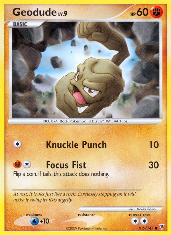 Geodude (105/147) [Platinum: Supreme Victors] | Tables and Towers