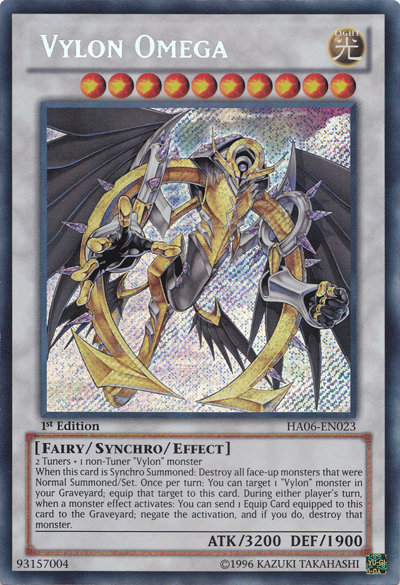 Vylon Omega [HA06-EN023] Secret Rare | Tables and Towers