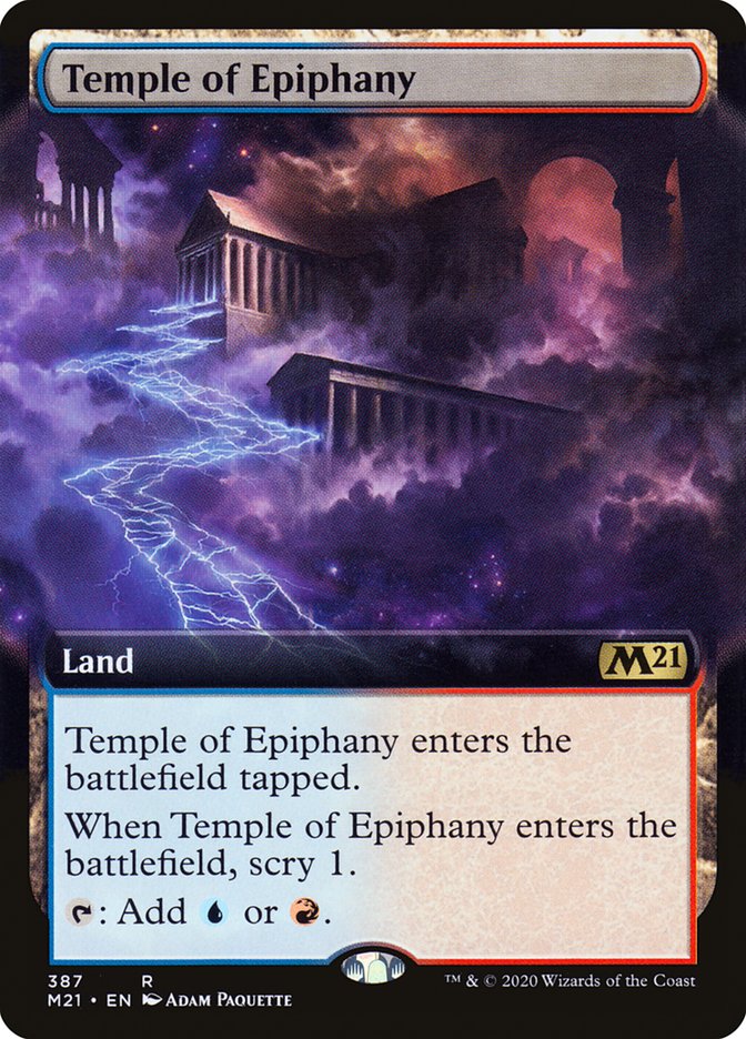 Temple of Epiphany (Extended Art) [Core Set 2021] | Tables and Towers