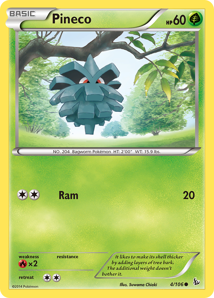 Pineco (4/106) [XY: Flashfire] | Tables and Towers