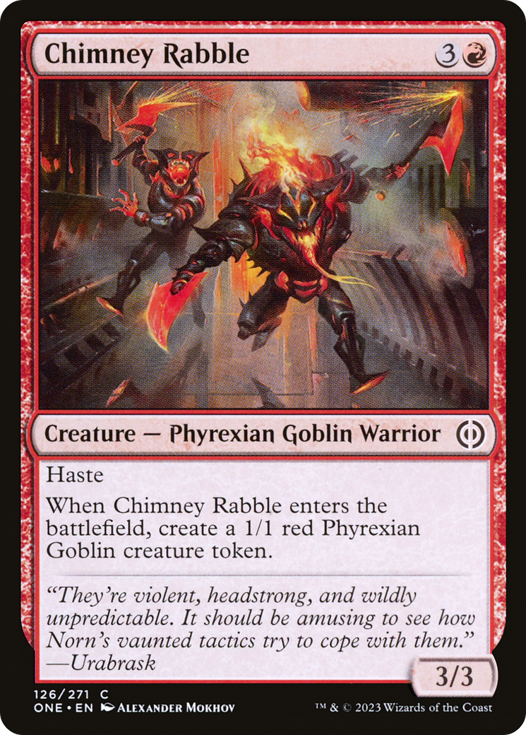 Chimney Rabble [Phyrexia: All Will Be One] | Tables and Towers