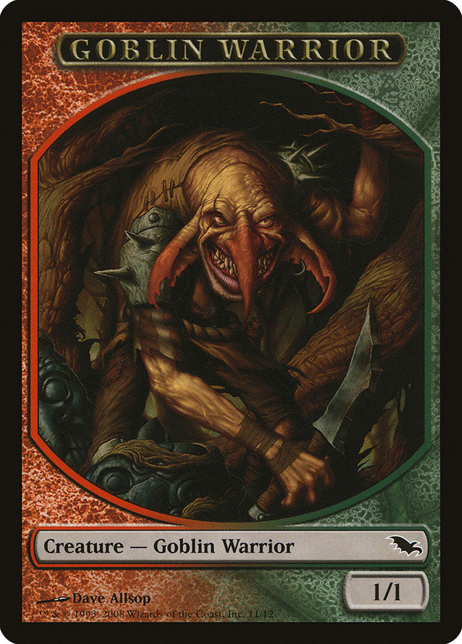 Goblin Warrior Token [Shadowmoor Tokens] | Tables and Towers