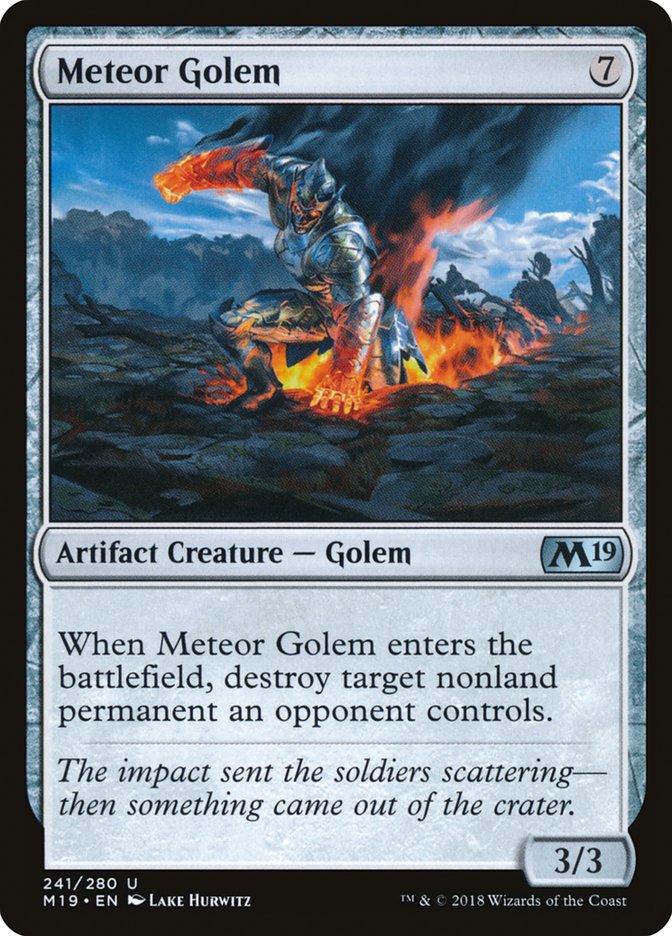 Meteor Golem [Core Set 2019] | Tables and Towers