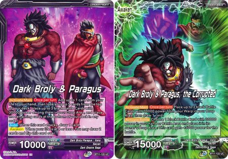 Dark Broly & Paragus // Dark Broly & Paragus, the Corrupted (BT11-122) [Vermilion Bloodline] | Tables and Towers