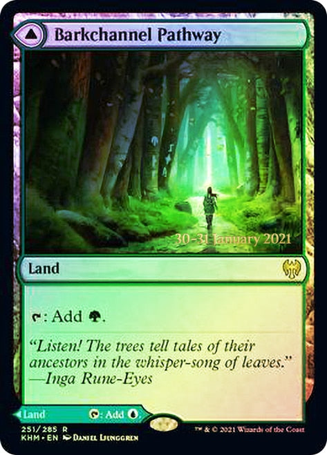 Barkchannel Pathway // Tidechannel Pathway [Kaldheim Prerelease Promos] | Tables and Towers