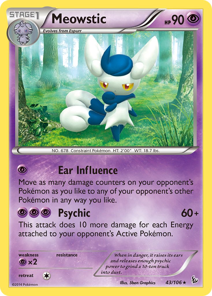 Meowstic (43/106) (Theme Deck Exclusive) [XY: Flashfire] | Tables and Towers