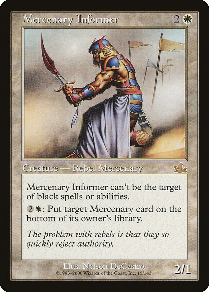 Mercenary Informer [Prophecy] | Tables and Towers