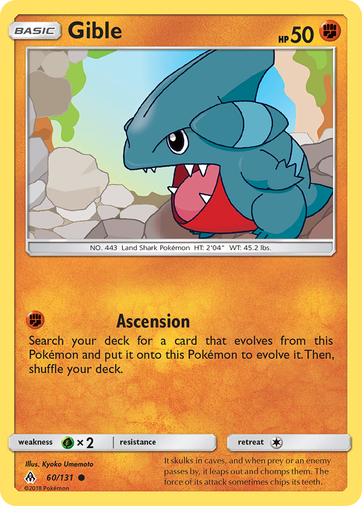 Gible (60/131) [Sun & Moon: Forbidden Light] | Tables and Towers