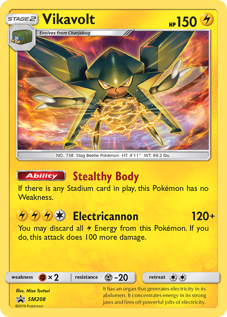 Vikavolt (SM208) [Sun & Moon: Black Star Promos] | Tables and Towers