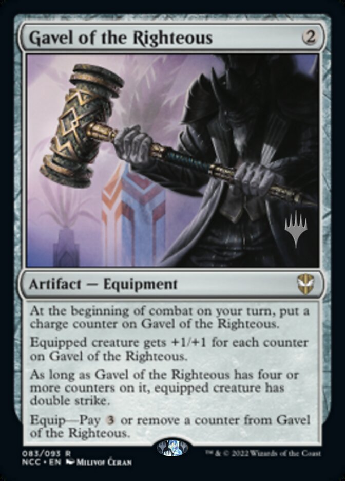 Gavel of the Righteous (Promo Pack) [Streets of New Capenna Commander Promos] | Tables and Towers