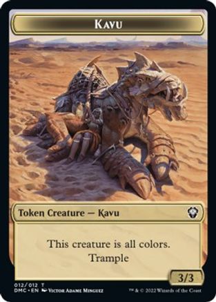 Kavu // Angel Double-Sided Token [Dominaria United Commander Tokens] | Tables and Towers