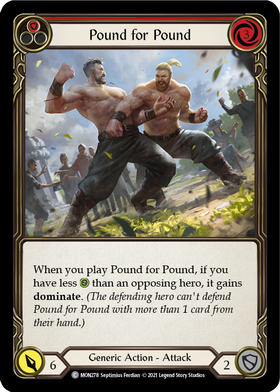 Pound for Pound (Red) [MON278] (Monarch)  1st Edition Normal | Tables and Towers