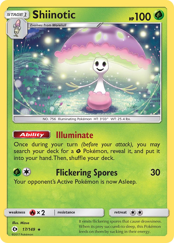 Shiinotic (17/149) (Theme Deck Exclusive) [Sun & Moon: Base Set] | Tables and Towers