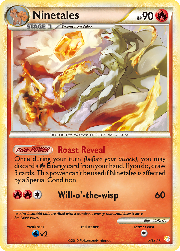 Ninetales (7/123) [HeartGold & SoulSilver: Base Set] | Tables and Towers