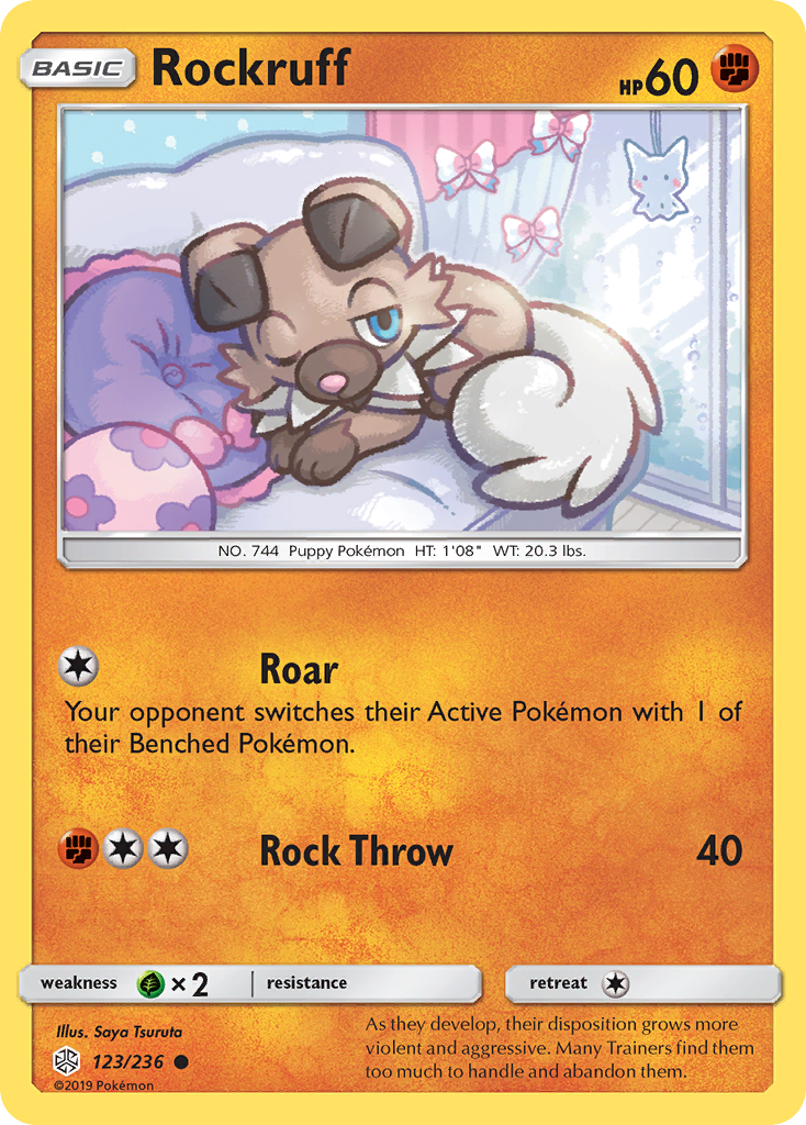 Rockruff (123/236) [Sun & Moon: Cosmic Eclipse] | Tables and Towers