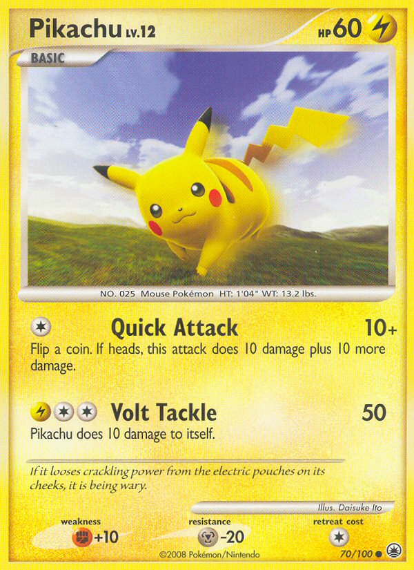 Pikachu (70/100) [Diamond & Pearl: Majestic Dawn] | Tables and Towers