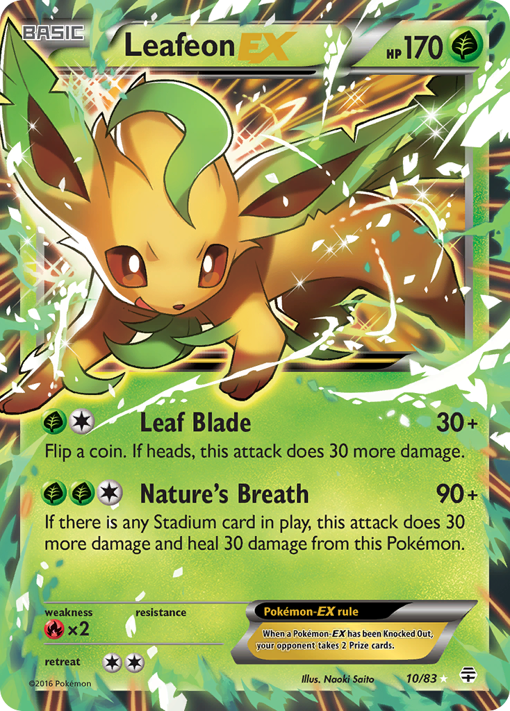 Leafeon EX (10/83) [XY: Generations] | Tables and Towers