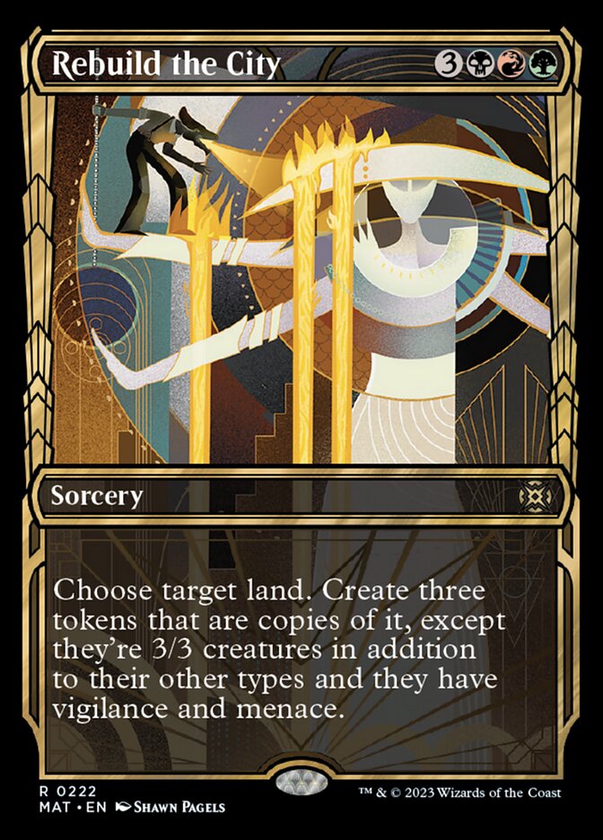 Rebuild the City (Showcase Halo Foil) [March of the Machine: The Aftermath] | Tables and Towers