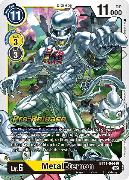 MetalEtemon [BT11-044] [Dimensional Phase Pre-Release Promos] | Tables and Towers