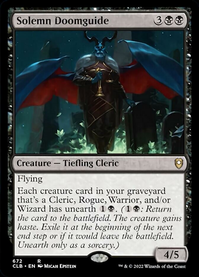 Solemn Doomguide [Commander Legends: Battle for Baldur's Gate] | Tables and Towers